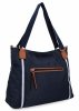 Torebka Damska Shopper Bag firmy Hernan 6815 Granatowa